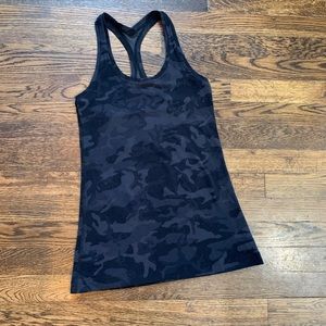 Lululemon Cool Racerback Regular Length in Heritage Camo Multi Grey